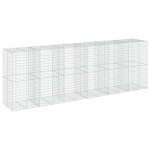 vidaXL Gabionenkorb mit Deckel 600x100x200 cm Fer Galvanisé