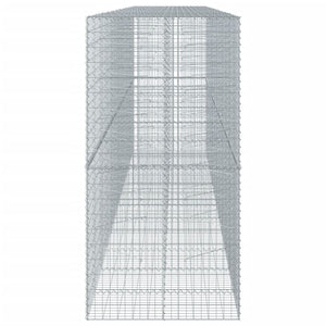vidaXL Gabionenkorb mit Deckel 600x100x200 cm Fer Galvanisé