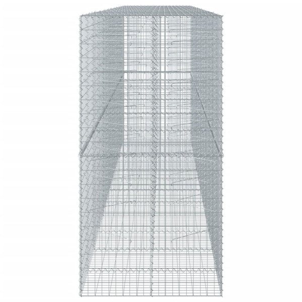vidaXL Gabionenkorb mit Deckel 600x100x200 cm Fer Galvanisé