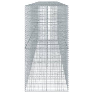 Gabione mit Deckel, 700x100x200 cm, Verzinkt