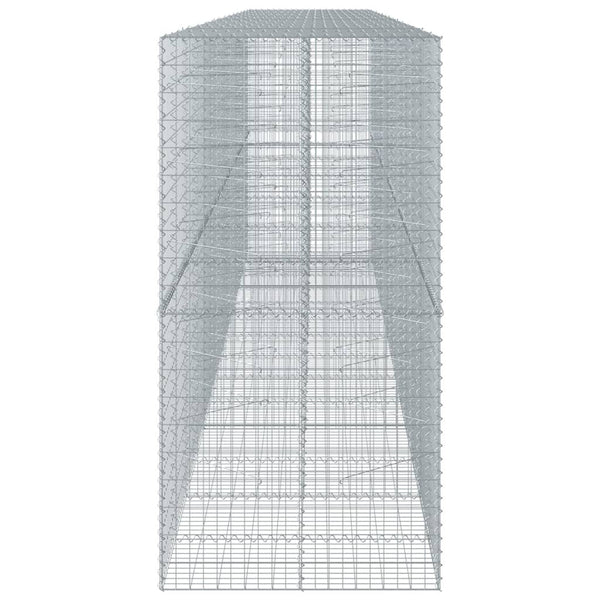 Gabione mit Deckel, 700x100x200 cm, Verzinkt