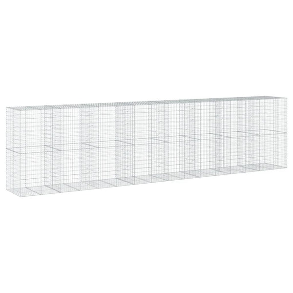 Gabione mit Deckel, Verzinkt, 800x100x200 cm