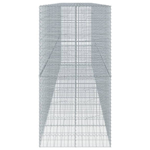 Gabione mit Deckel, Verzinkt, 800x100x200 cm
