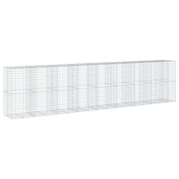 Gabione mit Deckel, 850x100x200 cm, Verzinkt