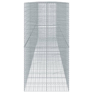Gabione mit Deckel, 850x100x200 cm, Verzinkt