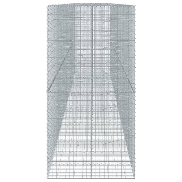 Gabione mit Deckel, 850x100x200 cm, Verzinkt