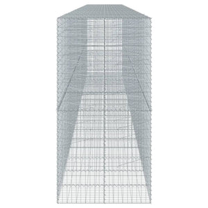 Gabione mit Deckel, 900x100x200 cm, Verzinkt