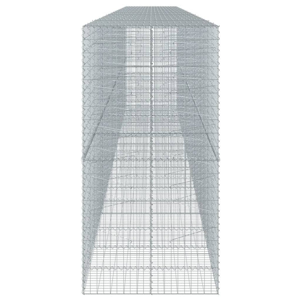 Gabione mit Deckel, 900x100x200 cm, Verzinkt
