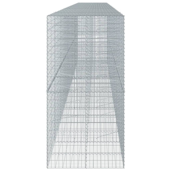 Gabione mit Deckel, Verzinkt, 950x100x200 cm