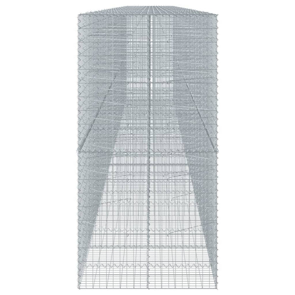 Gabione mit Deckel, Verzinkt, 115x10x20cm