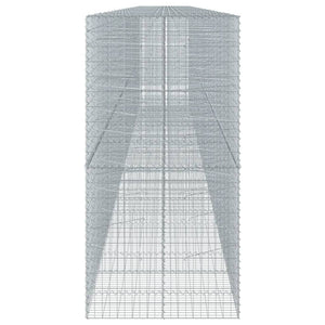 Gabione mit Deckel, 120x100x200 cm, Verzinkt