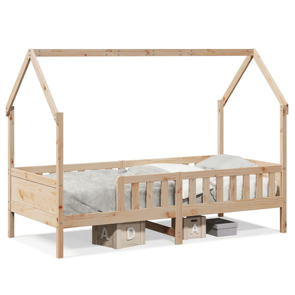vidaXL Lit enfant 90x200 cm Bois de pin massif
