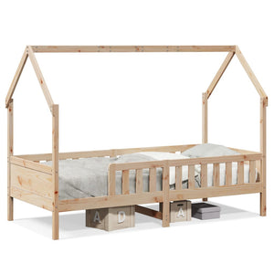 Kinderbett Hausbett 80x200 cm Kiefer massiv