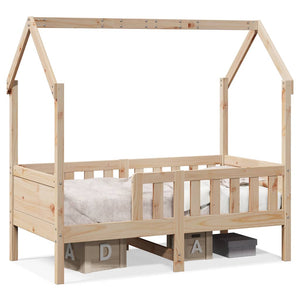 Hausbett Kinderbett 80x160 cm Kiefer Massivholz