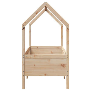 Hausbett Kinderbett 80x160 cm Kiefer Massivholz