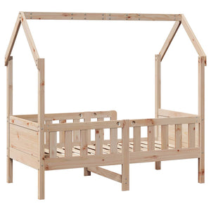 Hausbett Kinderbett 80x160 cm Kiefer Massivholz
