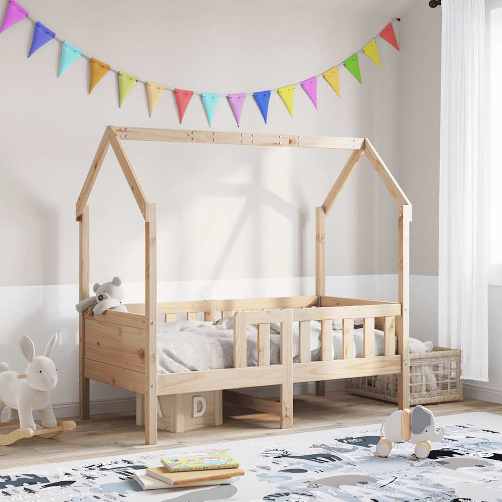 Hausbett Kinderbett 80x160 cm Kiefer Massivholz