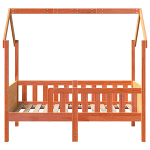 Hausbett Kinderbett 80x160 cm Kiefer Massivholz