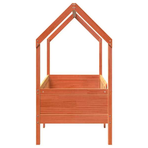 Hausbett Kinderbett 80x160 cm Kiefer Massivholz