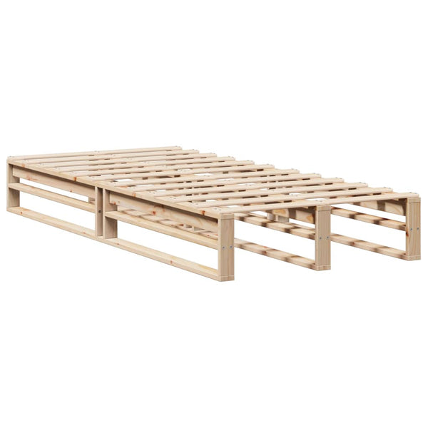 vidaXL Lit en bois massif sans matelas 75x190 cm Pin