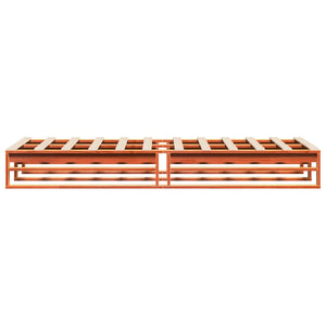 Massivholzbett Kiefer 100x200 cm Wachsbraun