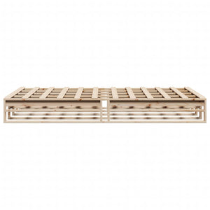 vidaXL Lit en bois massif sans matelas 140x200 cm pin