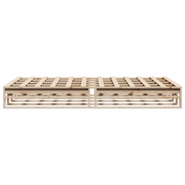 vidaXL Lit en bois massif sans matelas 140x200 cm pin