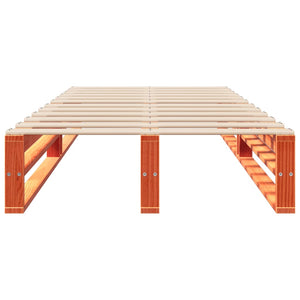 Massivholzbett Kiefer 75x190 cm Wachsbraun