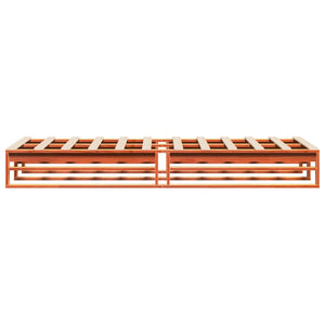 Massivholzbett Kiefer 75x190 cm Wachsbraun