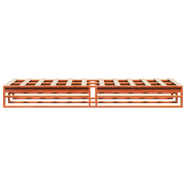 Massivholzbett Kiefer 75x190 cm Wachsbraun