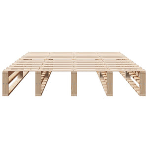 Massivholzbett ohne Matratze 120x190 cm Kiefernholz