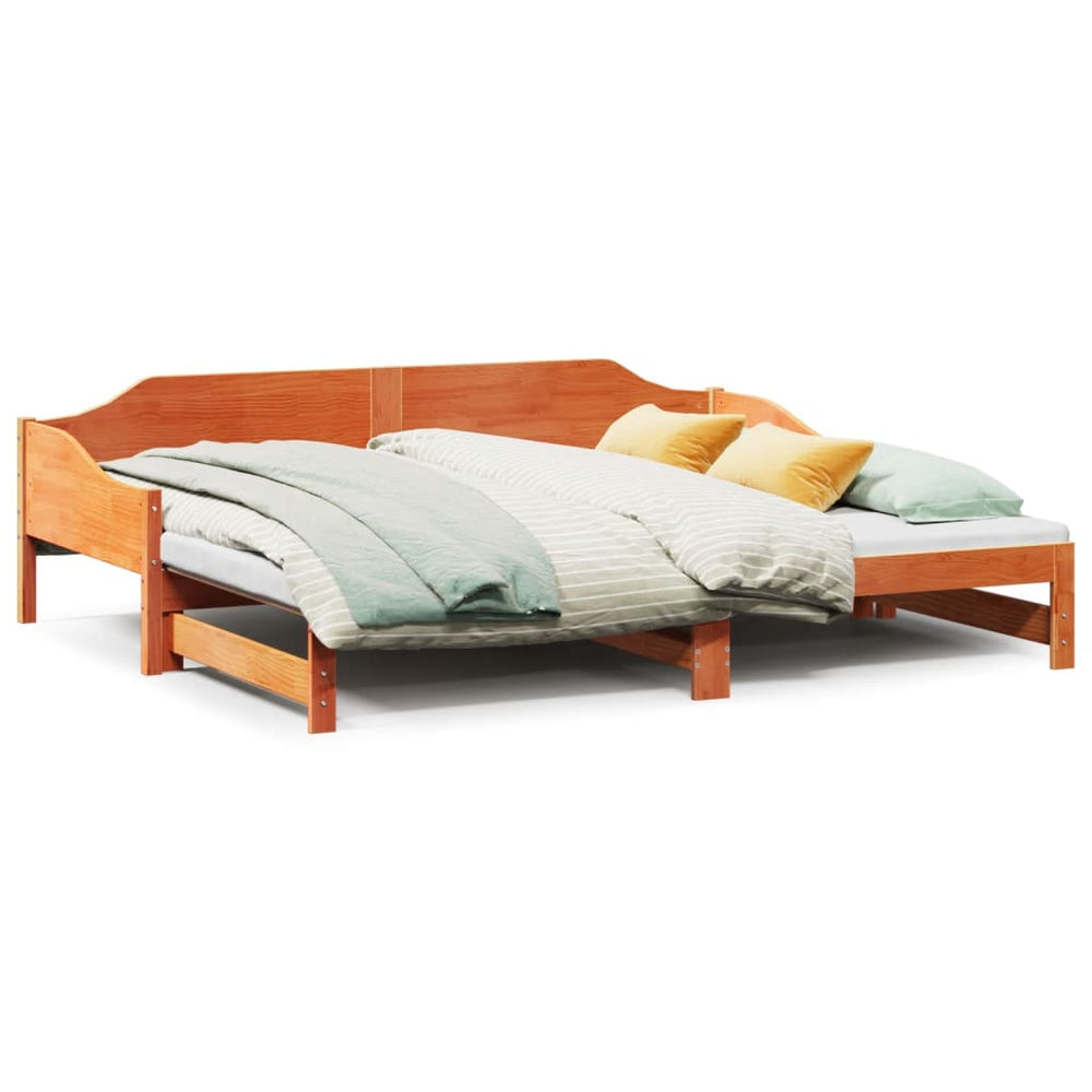 Ausziehbares Tagesbett 90x190 cm Massivholz