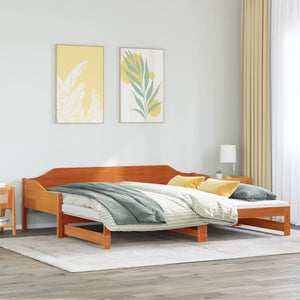 Ausziehbares Tagesbett 90x190 cm Massivholz