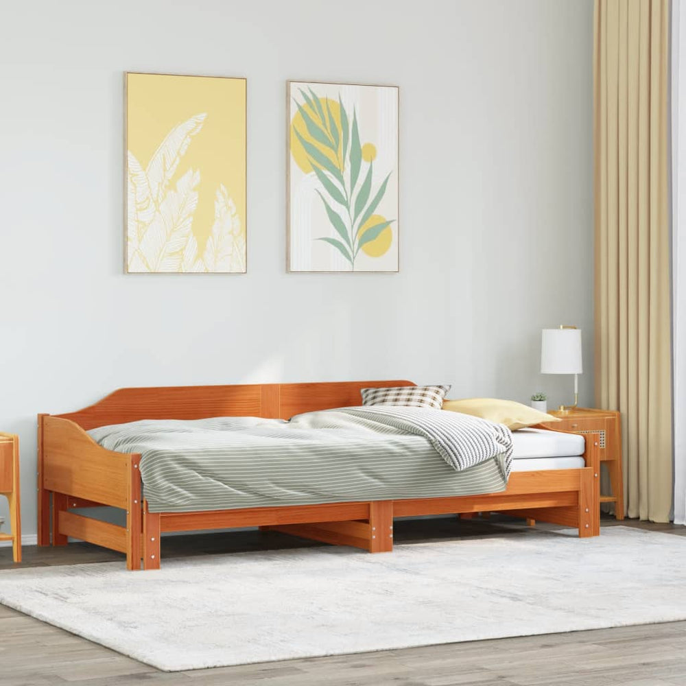 Ausziehbares Tagesbett 90x190 cm Massivholz