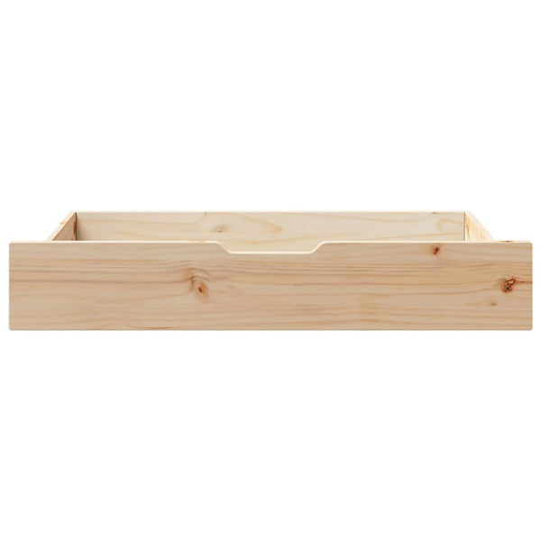 Bettschubladen Kiefer Massivholz 2er-Set