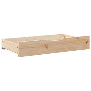 Bettschubladen Kiefer Massivholz 2er-Set