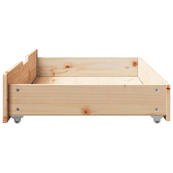Bettschubladen Kiefer Massivholz 2er-Set