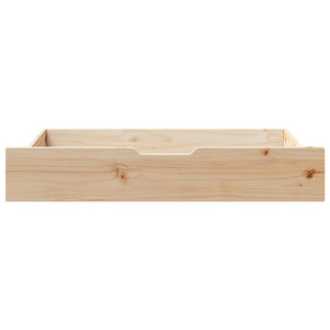 Bettschubladen Kiefer Massivholz 90x55 cm, 2er-Set