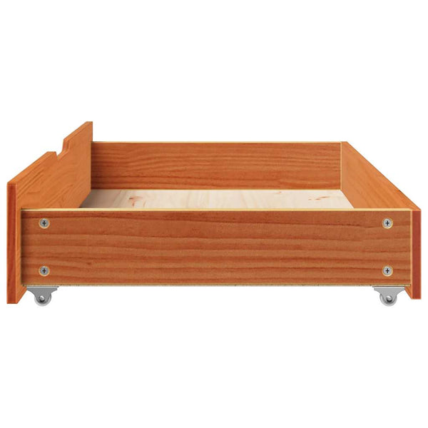 Bettschubladen 2er Set Kiefer Massivholz