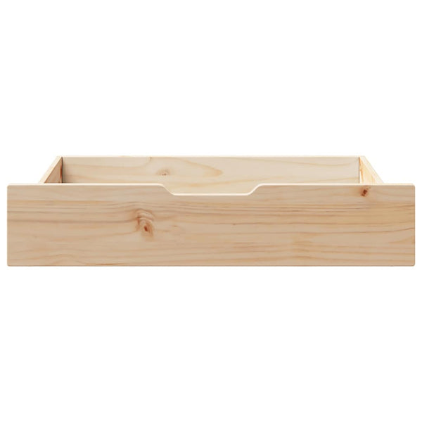 Bettschubladen Kiefer Massivholz 2er-Set