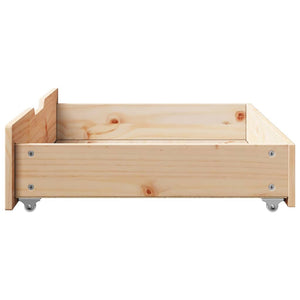Bettschubladen Kiefer Massivholz 2er-Set