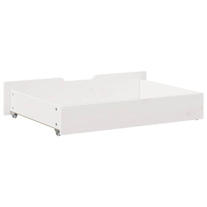 Bettschubladen 2er Set Weiß Kiefer 85x55x17cm