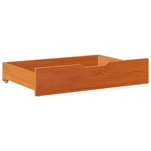 Bettschubladen 2er Set, Kiefer massiv, gewachst