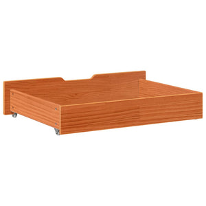 Bettschubladen 2er Set, Kiefer massiv, gewachst