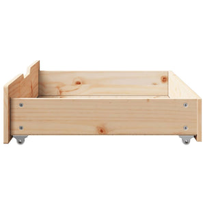 Bettschubladen Kiefer Massivholz 80x55x17 cm, 2er-Set