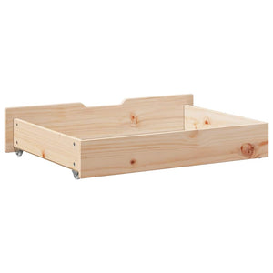 Bettschubladen Kiefer Massivholz 80x55x17 cm, 2er-Set