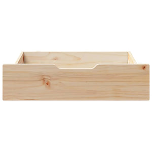 Bettschubladen Kiefer Massivholz 75x55x17 cm, 2er Set