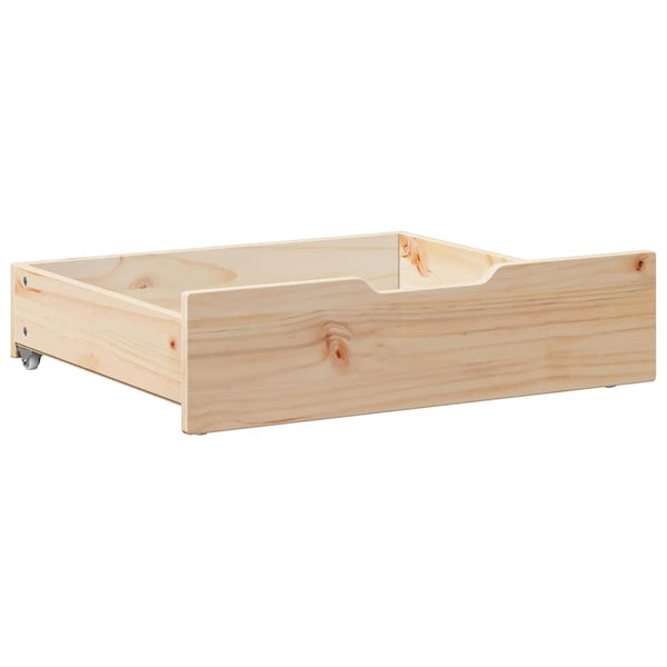 Bettschubladen Kiefer Massivholz 75x55x17 cm, 2er Set