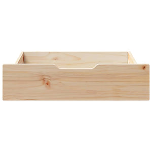 Bettschubladen Kiefer Massivholz, 2er-Set