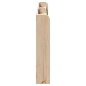 Kopfteil 200 cm Kiefer Massivholz mit Ablagen